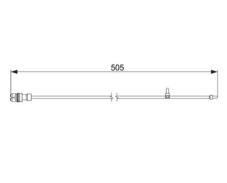 Warning Contact, brake pad wear AP245 Bosch, Image 6