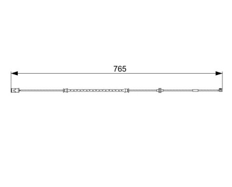 Warning Contact, brake pad wear AP290 Bosch, Image 2