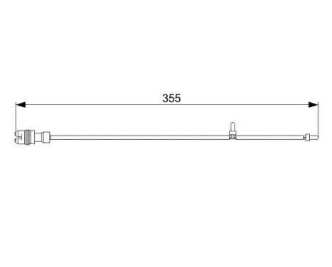 Warning Contact, brake pad wear AP306 Bosch, Image 6