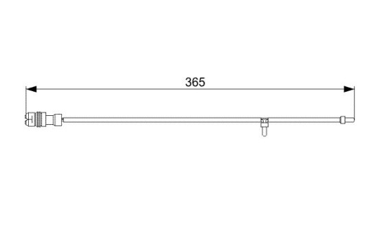 Warning Contact, brake pad wear AP312 Bosch, Image 6