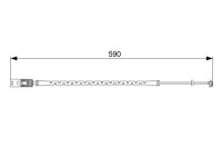 Warning Contact, brake pad wear AP314 Bosch