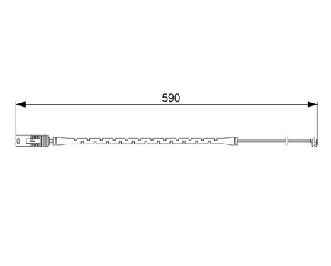 Warning Contact, brake pad wear AP314 Bosch