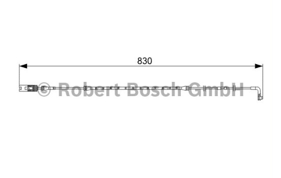 Warning Contact, brake pad wear AP315 Bosch
