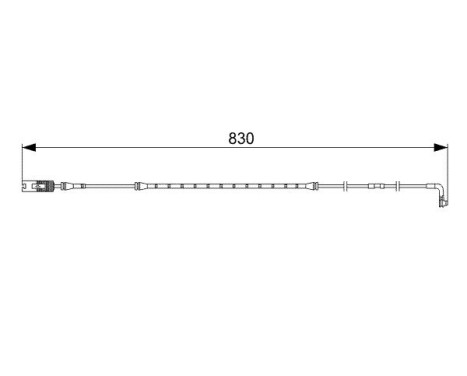 Warning Contact, brake pad wear AP315 Bosch, Image 2