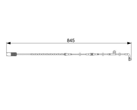 Warning Contact, brake pad wear AP316 Bosch, Image 5
