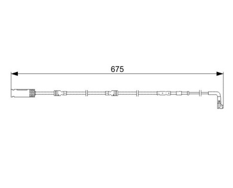 Warning Contact, brake pad wear AP323 Bosch, Image 5