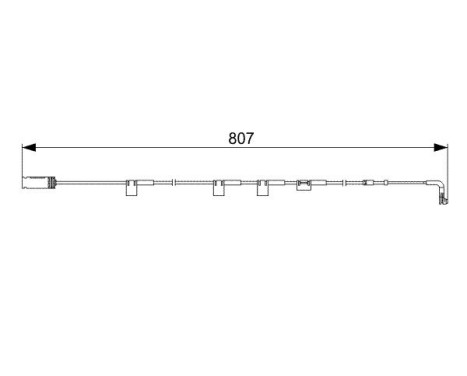 Warning Contact, brake pad wear AP330 Bosch, Image 3