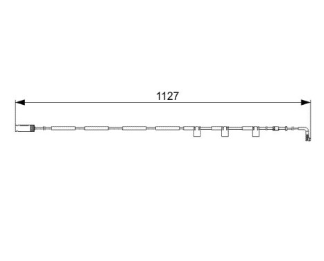 Warning Contact, brake pad wear AP331 Bosch, Image 6