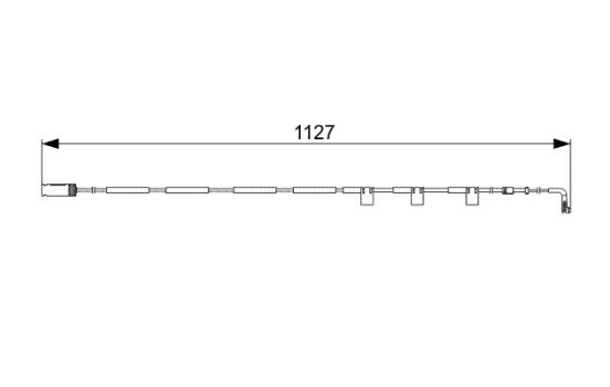 Warning Contact, brake pad wear AP331 Bosch, Image 2