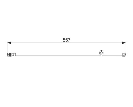 Warning Contact, brake pad wear AP332 Bosch, Image 5