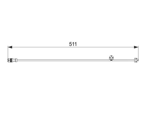 Warning Contact, brake pad wear AP334 Bosch, Image 5