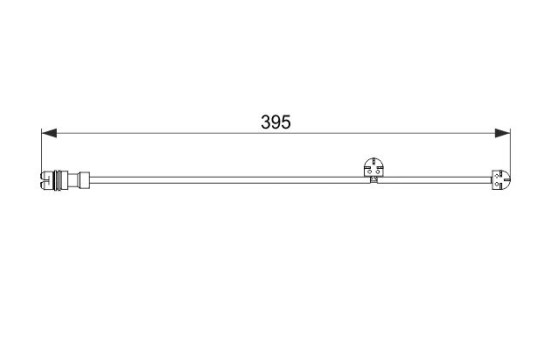 Warning Contact, brake pad wear AP336 Bosch, Image 5