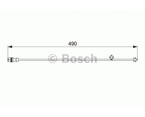 Warning Contact, brake pad wear AP337 Bosch