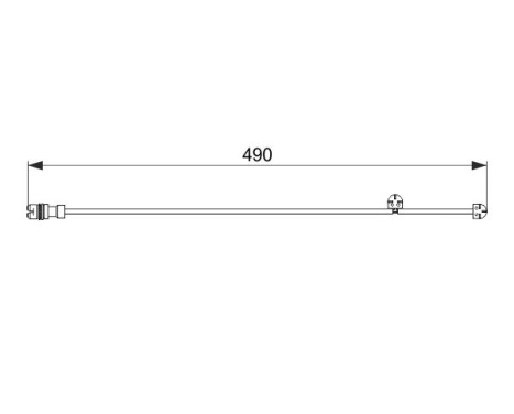 Warning Contact, brake pad wear AP337 Bosch, Image 2