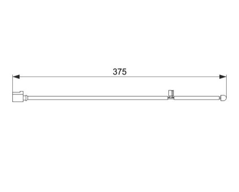 Warning Contact, brake pad wear AP339 Bosch