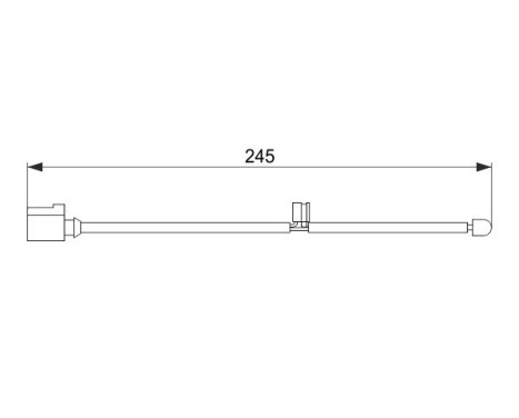 Warning Contact, brake pad wear AP340 Bosch, Image 5