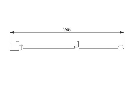 Warning Contact, brake pad wear AP340 Bosch, Image 5