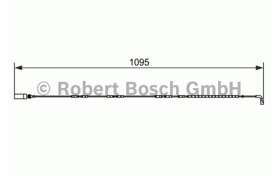 Warning Contact, brake pad wear AP341 Bosch, Image 2