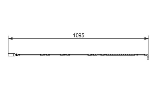 Warning Contact, brake pad wear AP341 Bosch, Image 3