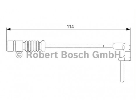 Warning Contact, brake pad wear AP382 Bosch