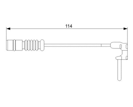 Warning Contact, brake pad wear AP382 Bosch, Image 2