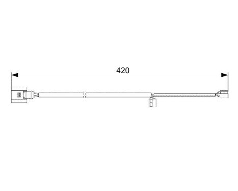 Warning Contact, brake pad wear AP383 Bosch, Image 6