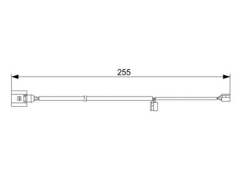 Warning Contact, brake pad wear AP384 Bosch, Image 6