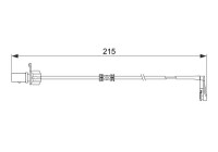 Warning Contact, brake pad wear AP544 Bosch