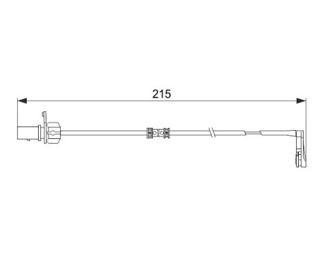 Warning Contact, brake pad wear AP544 Bosch
