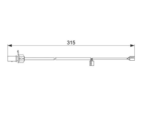 Warning Contact, brake pad wear AP618 Bosch, Image 5