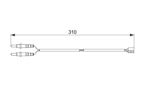 Warning Contact, brake pad wear AP619 Bosch