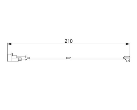 Warning Contact, brake pad wear AP620 Bosch