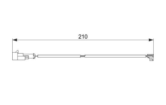 Warning Contact, brake pad wear AP620 Bosch