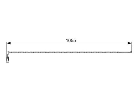 Warning Contact, brake pad wear AP802 Bosch, Image 2