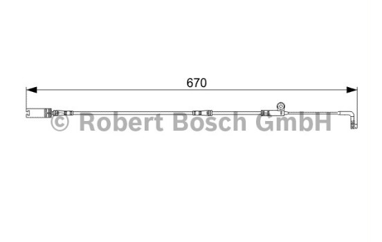 Warning Contact, brake pad wear AP803 Bosch