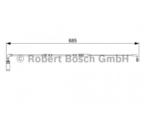 Warning Contact, brake pad wear AP804 Bosch