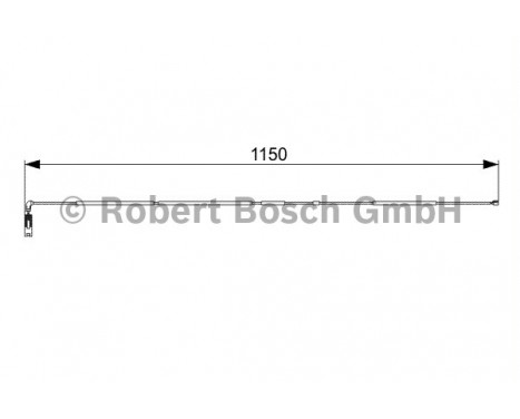 Warning Contact, brake pad wear AP805 Bosch