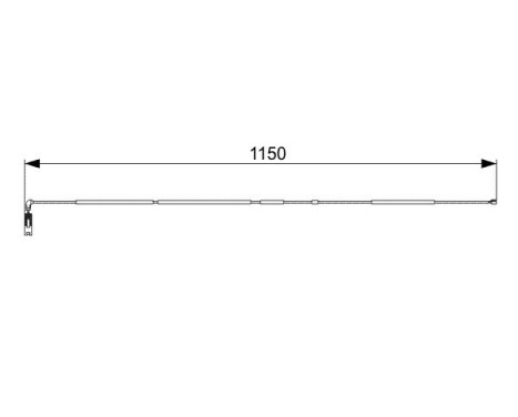 Warning Contact, brake pad wear AP805 Bosch, Image 2