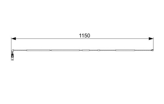 Warning Contact, brake pad wear AP805 Bosch, Image 2