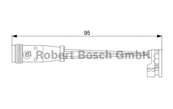 Warning Contact, brake pad wear AP807 Bosch