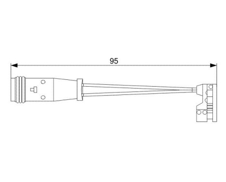 Warning Contact, brake pad wear AP807 Bosch, Image 6