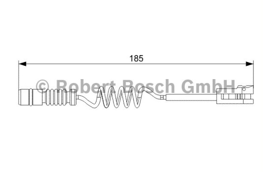 Warning Contact, brake pad wear AP808 Bosch