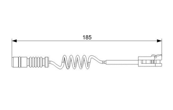 Warning Contact, brake pad wear AP808 Bosch, Image 2
