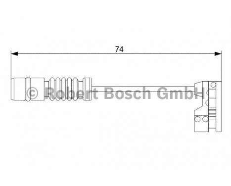 Warning Contact, brake pad wear AP809 Bosch