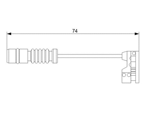 Warning Contact, brake pad wear AP809 Bosch, Image 2