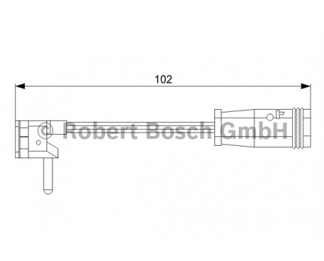 Warning Contact, brake pad wear AP813 Bosch