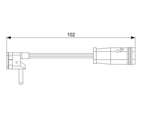 Warning Contact, brake pad wear AP813 Bosch, Image 2