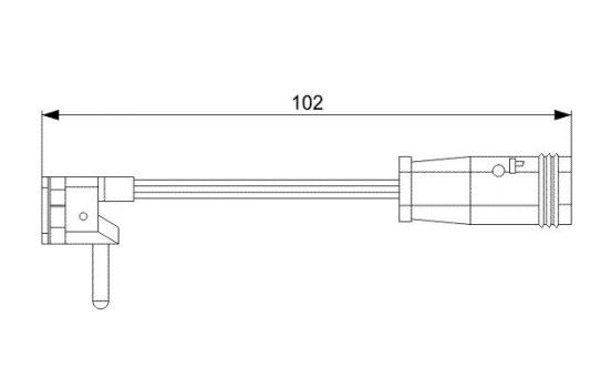 Warning Contact, brake pad wear AP813 Bosch, Image 2