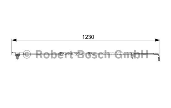 Warning Contact, brake pad wear AP815 Bosch