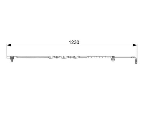 Warning Contact, brake pad wear AP815 Bosch, Image 6